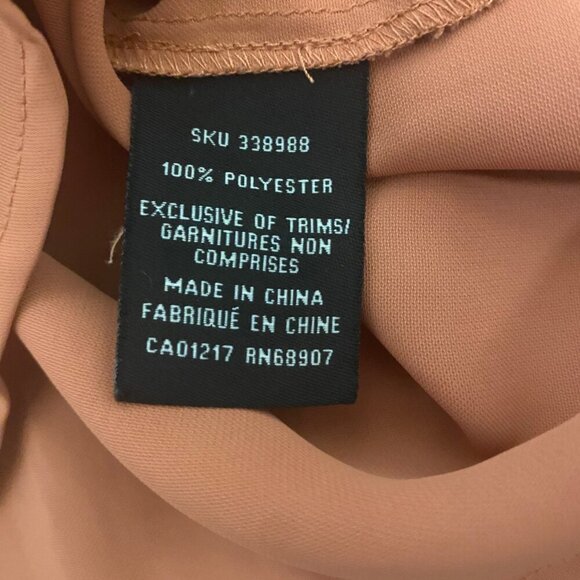 Le Château Sleeveless Button-Front Blouse in Terracotta – Size M - Picture 7 of 7